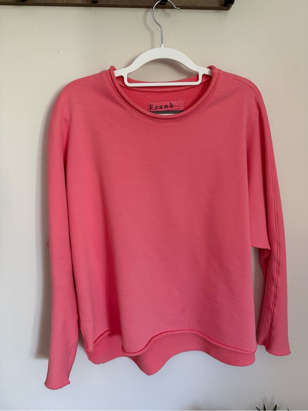 Frank & Eileen Anna Fleece Coral Pink Crewneck Sweatshirt